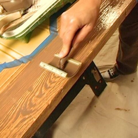 Herramienta para hacer veteado imitación madera