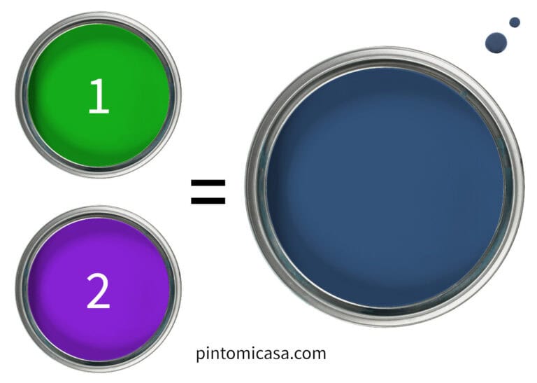 Cómo se hace un color azul con la mezcla de verde y violeta